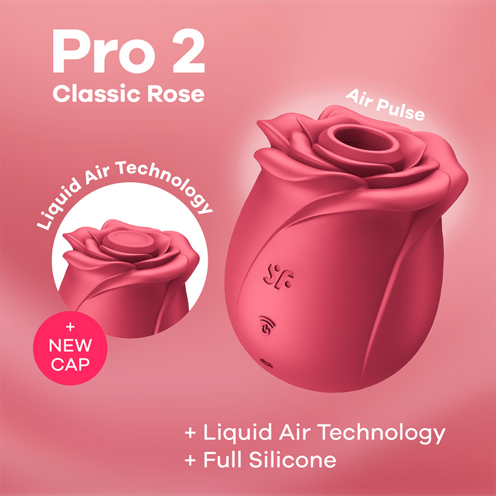 Satisfyer Pro 2 Classic Rose Luftdruck Vibrator 16 cm