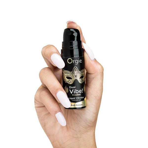 Orgie Dual Vibe Kissable Liquid Vibrator Pina Colada 15 ml