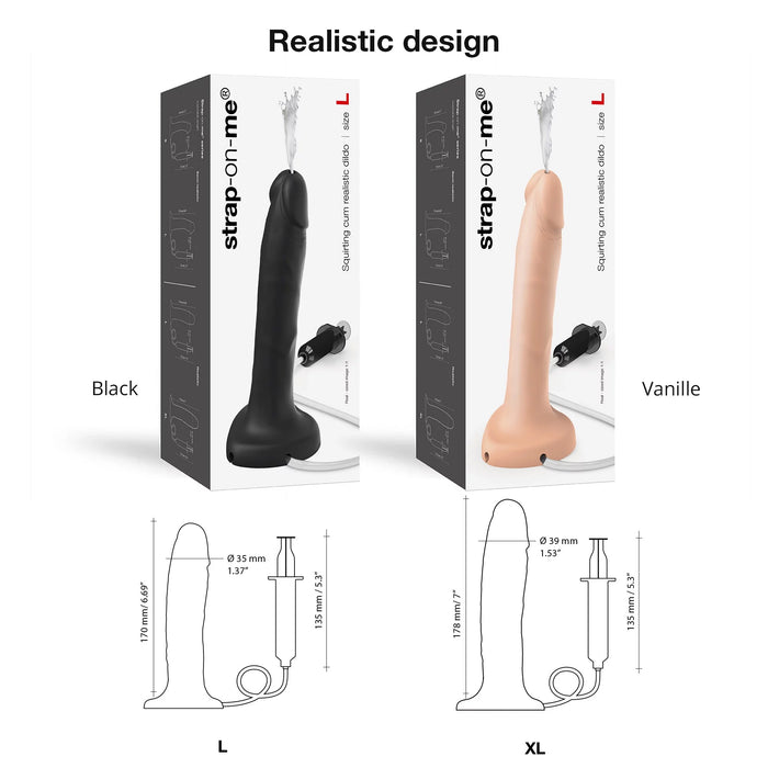 Strap-on-me Spritzender Umschnalldildo 17,8 cm