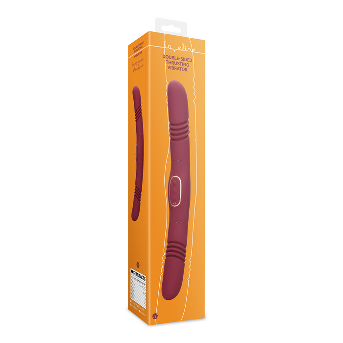 Double Sided Thrusting Vibrator Merlot Grape