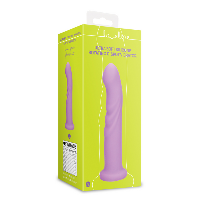 Ultra Soft Silicone Rotating G Spot Vibrator Lavender Spectacle