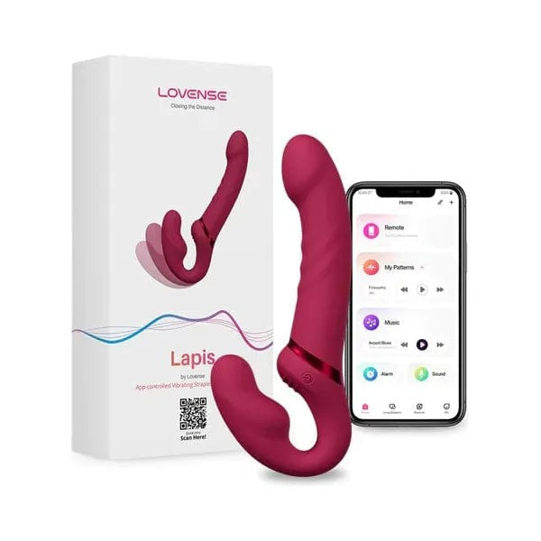 Lovense Lapis Strapon Vibrator Mit App 11 cm