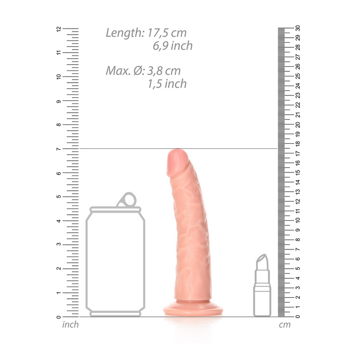 RealRock Dünner Realistischer Dildo 15,5 cm