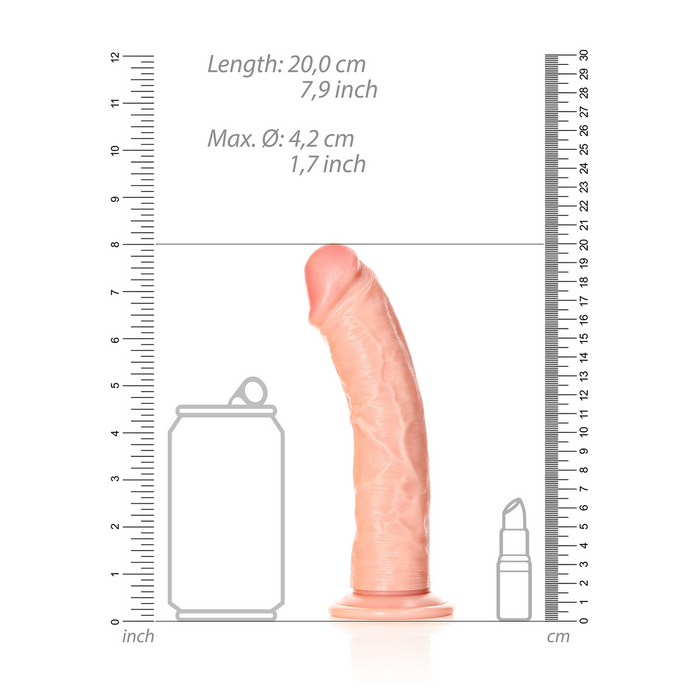 RealRock Gebogener Realistischer Dildo 18 Cm