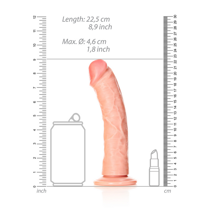 RealRock Gebogener Realistischer Dildo 20,5 Cm