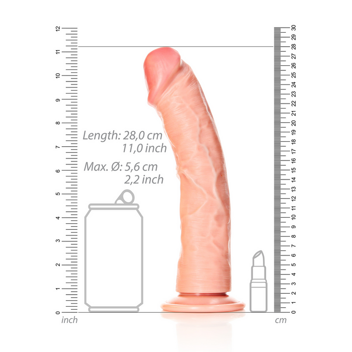 RealRock Gebogener Realistischer Dildo 25,5 Cm