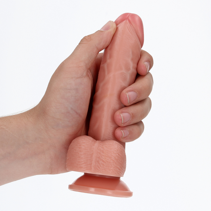 RealRock Gebogener Realistischer Dildo Mit Kugeln 15,5 Cm