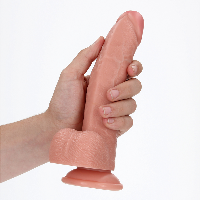 RealRock Gebogener Realistischer Dildo Mit Kugeln 20,5 Cm