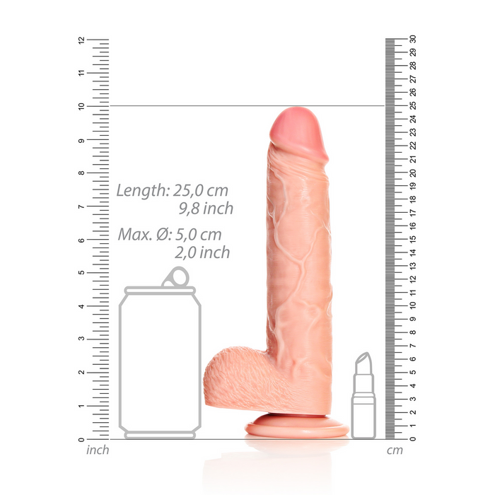 RealRock Gerade Realistische Dildo Mit Kugeln 23 Cm