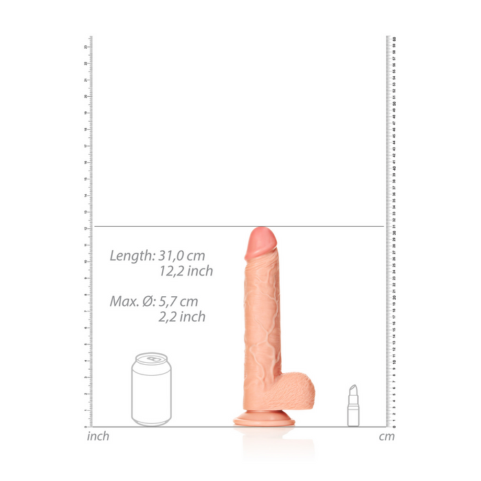 RealRock Gerade Realistische Dildo Mit Kugeln 28 Cm