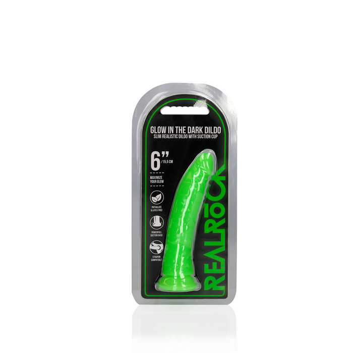 RealRock Realistische Dildo Glow In The Dark 15,5 Cm