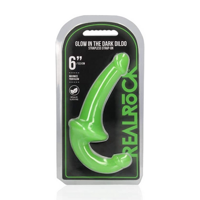 RealRock Strapon Dildo Glow In The Dark 13,5 Cm