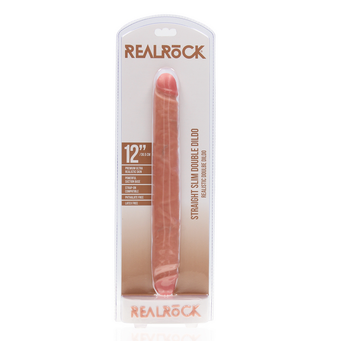 RealRock Dünner Doppel-Dildo 30,5 cm