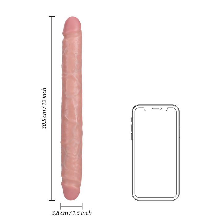 RealRock Dünner Doppel-Dildo 30,5 cm