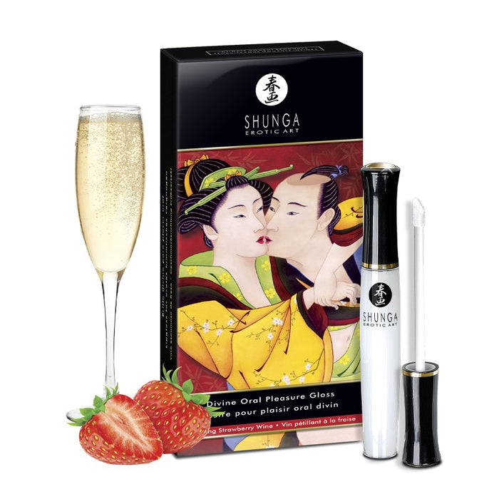 Shunga Divine Oral Pleasure Gloss Erdbeere 10 ml