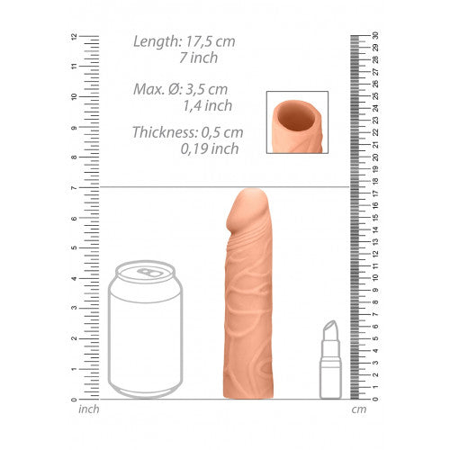 RealRock Penis Sleeve Recht 17,8 cm