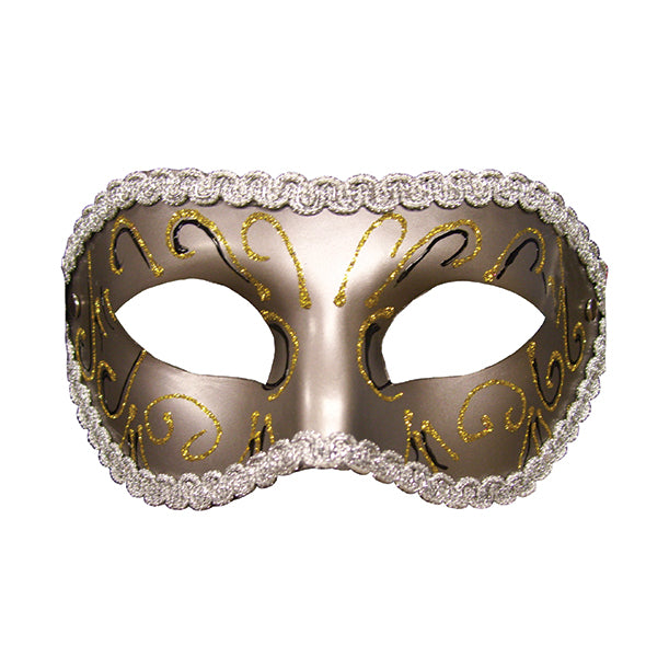 S&M Grey Masquerade Masker