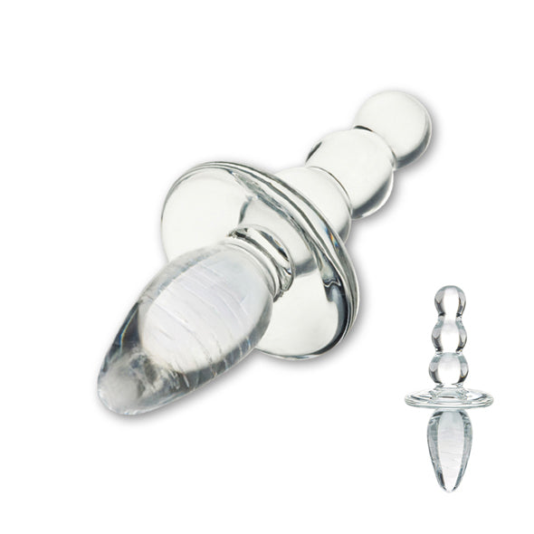 Glas Titus Beaded Glazen Butt Plug