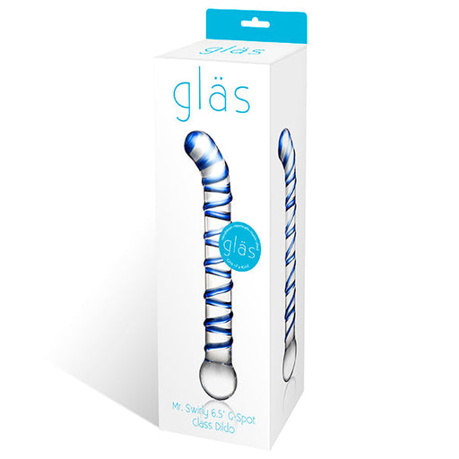 Glas Mr. Swirly G-Spot Glazen Dildo