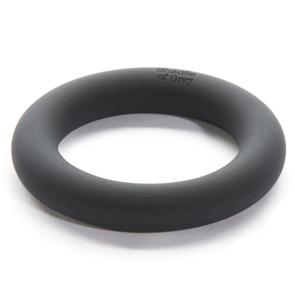 Fifty Shades of Grey Siliconen Cock Ring Zwart