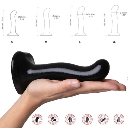 Strap-On-Me P Spot & G Spot Dildo Zwart