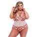 Baci White Floral Kanten Teddy XXL