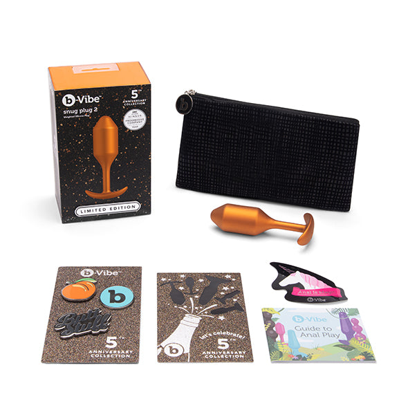 B-Vibe Snug Buttplug 2 Sunburst