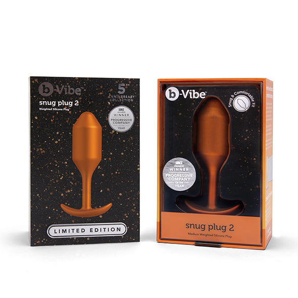 B-Vibe Snug Buttplug 2 Sunburst