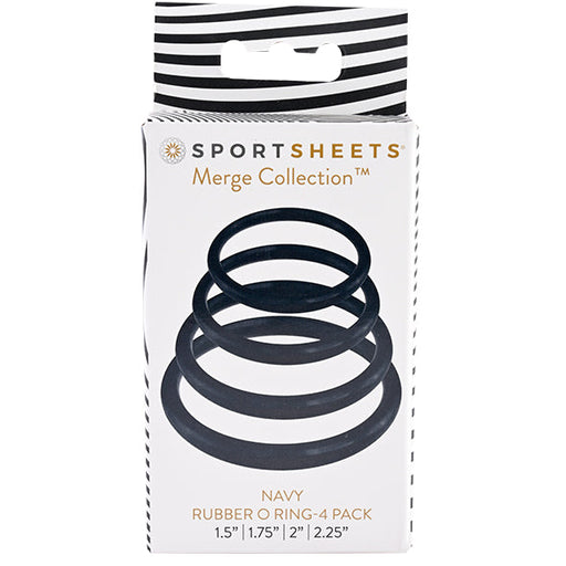 Sportsheets Navy O Ring-4 Pack