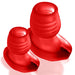 Oxballs Glowhole-2 Hollow Buttplug Rood