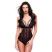 Baci Sexy Crotchless Mesh Teddy Black M/L