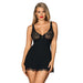 Obsessive  Luvae babydoll & thong black XL/2XL