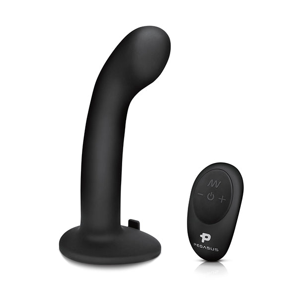 Pegasus Voorbind G-Spot Dildo Met Harnas Zwart 15 Cm