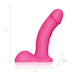 Pegasus Voorbind Dildo Met Harnas Roos 16.5 Cm