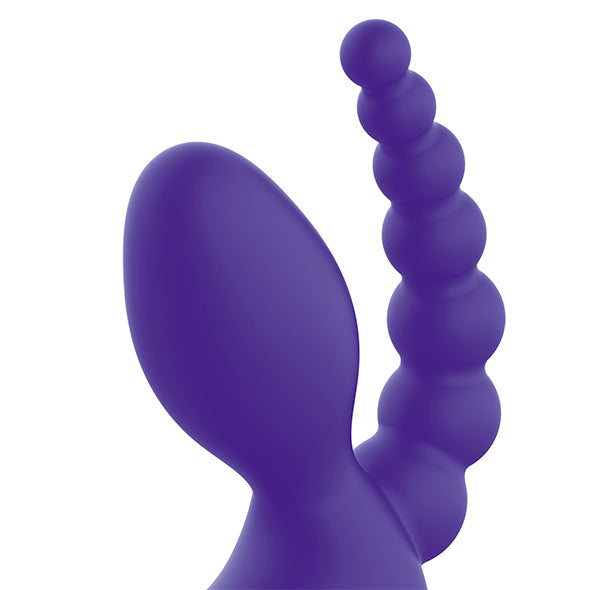 Pegasus Straploze Voorbind Dildo Met afstandsbediening Paars 18 Cm