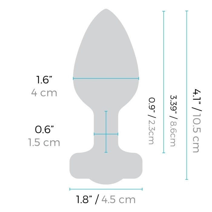 B-Vibe Heart Vibrierender Buttplug 11 cm