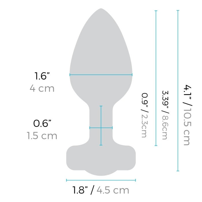 B-Vibe Jewel Vibrierender Buttplug 10,5 cm