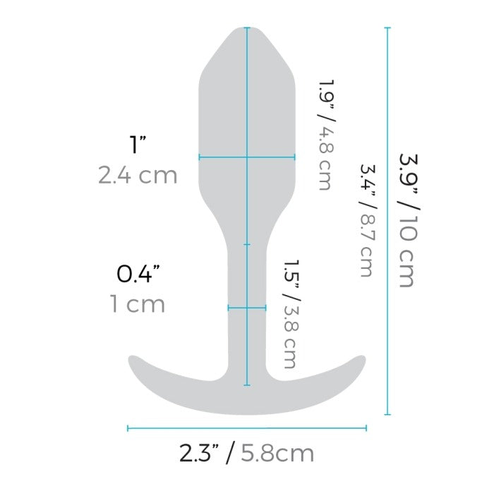 B-Vibe Vibrierender Snug Plug 10 Cm