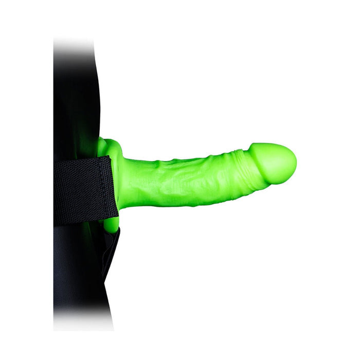 Ouch! Glow in the Dark Voorbinddildo Met Harnas 18 cm