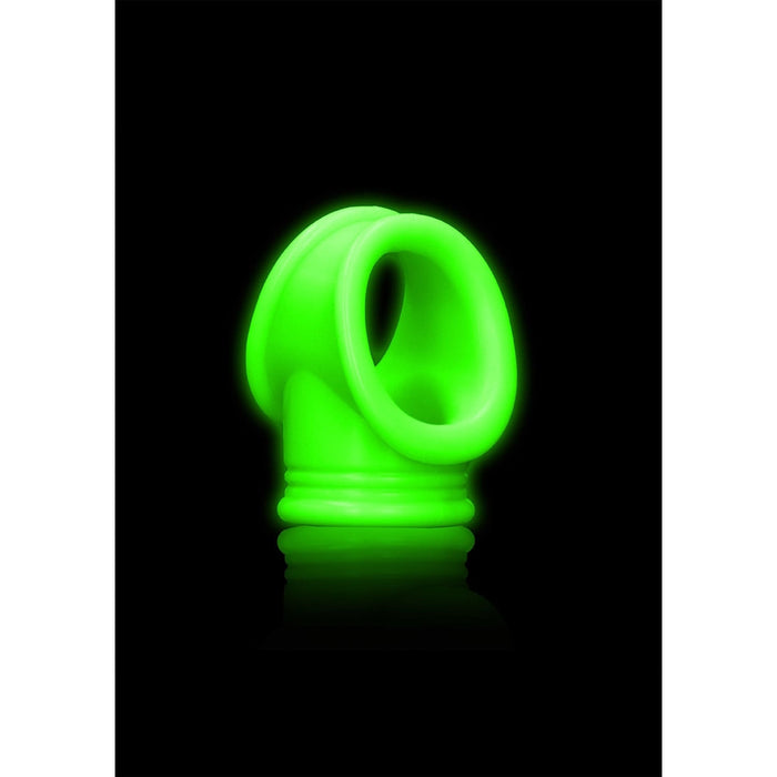 Ouch! Glow in the Dark Cockring Met Balriem