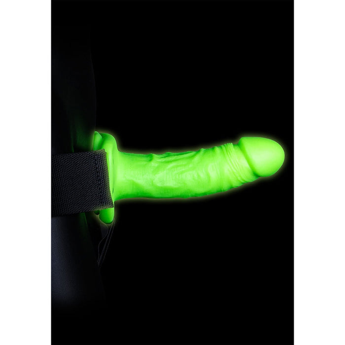 Ouch! Glow in the Dark Voorbinddildo Met Harnas 18 cm