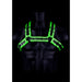 Ouch! Glow in the Dark Bulldog Harnas met Gesp