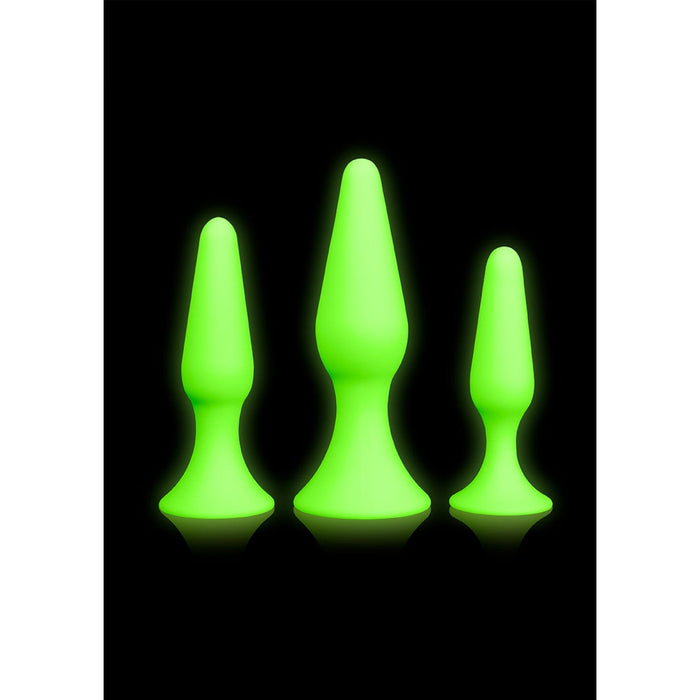 Ouch! Glow in the Dark Butt Plug Set